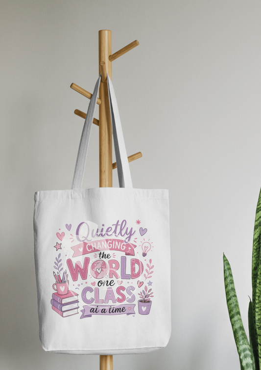 Teacher & Teaching Assistant Tote Bag — End of Year Gift — Choose Your Design 🍎