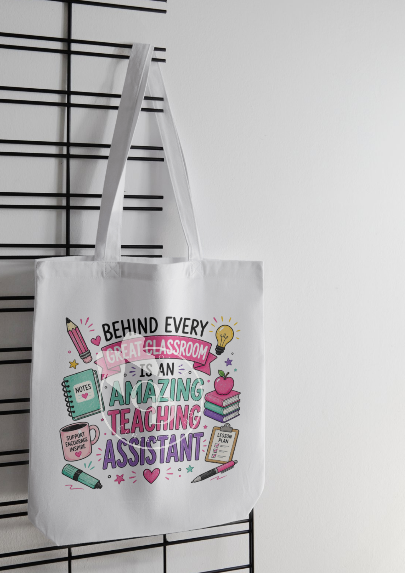 Teacher & Teaching Assistant Tote Bag — End of Year Gift — Choose Your Design 🍎