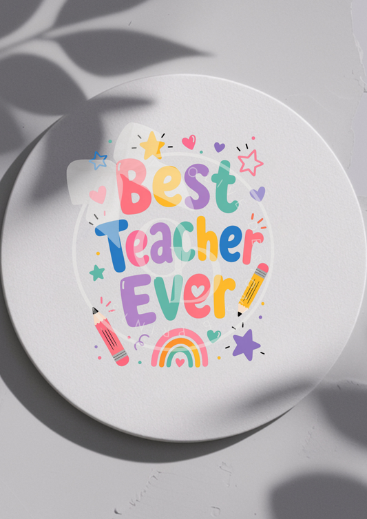 Teacher Coaster — End of Year Gift — Choose Your Design